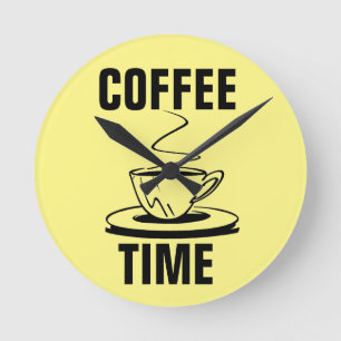 RONDE HORAIRE DU CAFÉ RETRO WALL HORLOGE