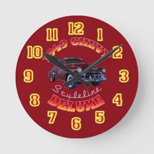 Ronde Horloge 1949 de luxe de Chevy Styleline