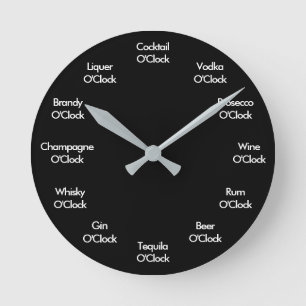 Ronde Horloge à barres amusante Horloge personnalisée