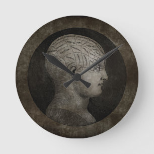 Ronde Horloge affligée de phrénologie
