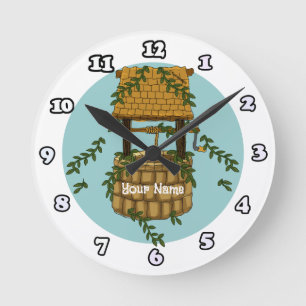 Ronde horloge Amish Wishing Well