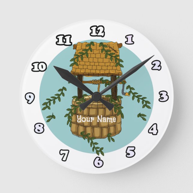 Ronde horloge Amish Wishing Well (Recto)