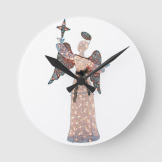 RONDE HORLOGE "ANGEL GLITTERING"