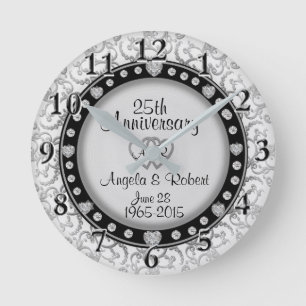 Ronde Horloge Anniversaire Personnalisée