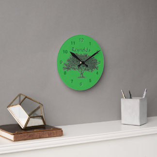 Ronde Horloge - arbre généalogique en vert