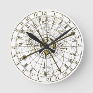 Ronde Horloge astronomique métallique