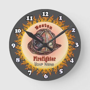 Ronde horloge Boston Firefighter
