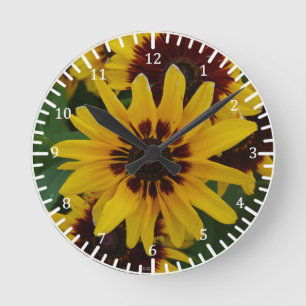 Ronde Horloge Brown jaune