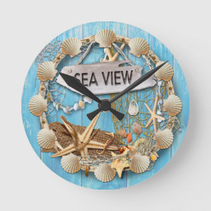 Ronde Horloge Cabine de Plage/Maison de Plage, Vue sur l
