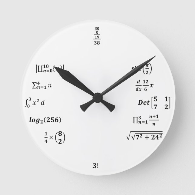 Ronde Horloge Calculs Ingénierie (Recto)