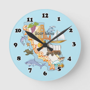 Ronde horloge Californie