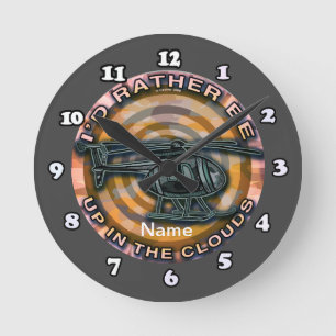Ronde Horloge Camion Nuages