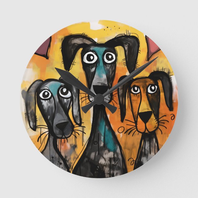 Ronde Horloge Chien (Recto)