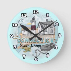 Ronde horloge Connecticut Lighthouse