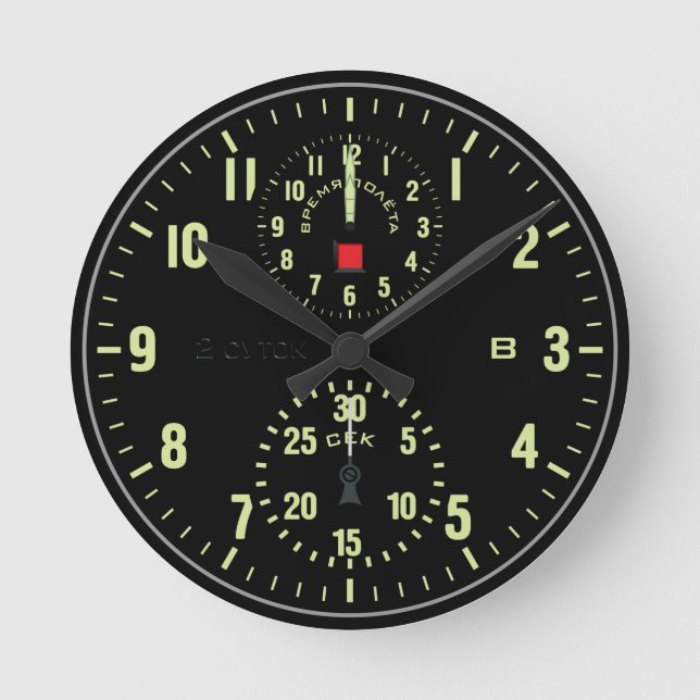 Ronde Horloge d'aéronef (Recto)