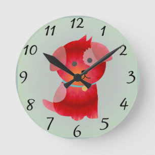 Ronde Horloge d'amour du chiot