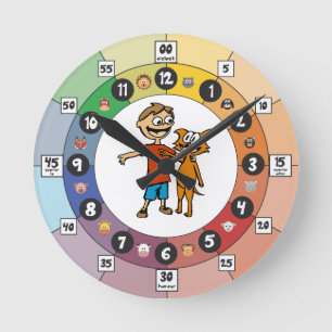 Ronde Horloge d'apprentissage pour les jeunes enfants : 