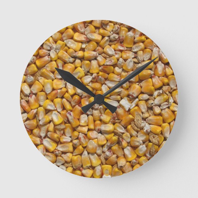 Ronde Horloge d'arrière - plan de maïs (Recto)