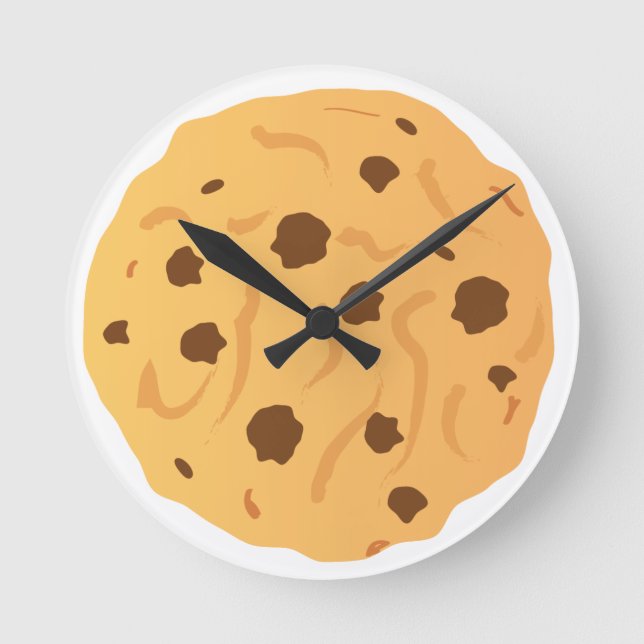 Ronde Horloge de biscuits à chips de chocolat (Recto)