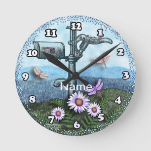 Ronde Horloge de boîte aux lettres ancienne