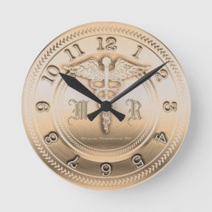 Ronde Horloge de docteur clinique Médicale de monogramm