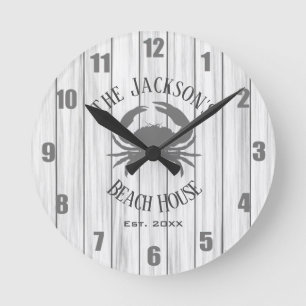 Ronde Horloge de la maison de plage personnalisée