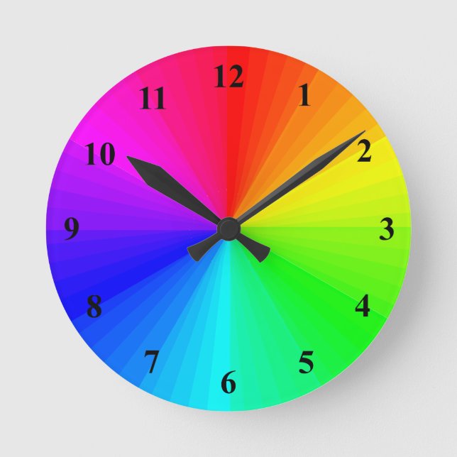 Ronde Horloge de la roue couleur (Recto)