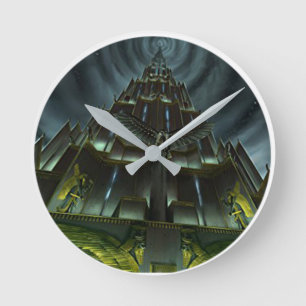 Ronde Horloge de la tour foncée