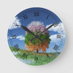 Ronde Horloge de l'arbre de saison