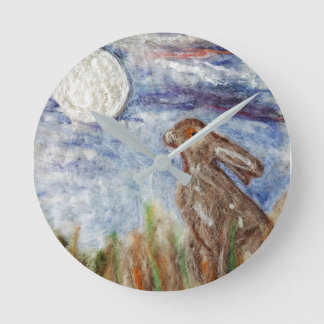 Ronde Horloge de lièvres de Moongazing