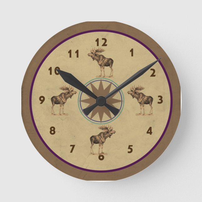 Ronde Horloge de l'orignal du Nord (Recto)