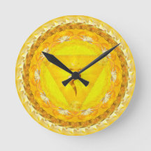 Horloge de Manipura - mandala d'or