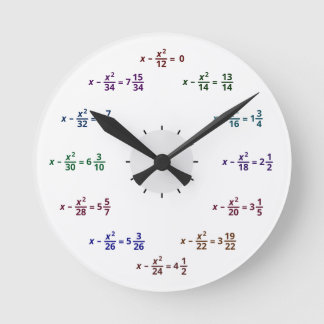 Ronde Horloge de maths (AM-PM)