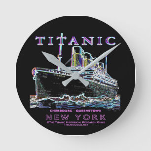 Ronde Horloge de Néon Titanic