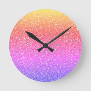 Ronde Horloge de parties scintillant élégante