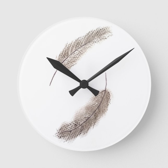 Ronde horloge de plume (Recto)