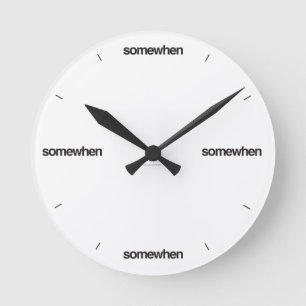 Ronde Horloge de Somewhen (dans toute couleur)