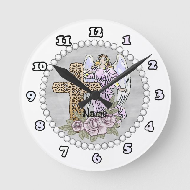 Ronde Horloge des anges de mes Roses (Recto)