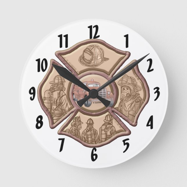 Ronde Horloge des pompiers de la Croix de Malte (Recto)