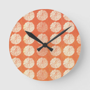 Ronde Horloge d'impression citrouille