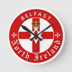 Ronde Horloge d'Irlande du Nord, Belfast, drapeau irland