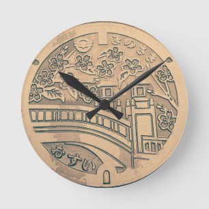 Ronde Horloge du couvercle du manteau