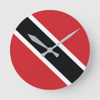 Horloge du drapeau national de Trinité-et-Tobago