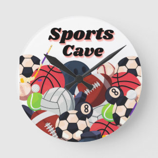 RONDE HORLOGE DU MUR DE LA CAVE SPORTIVE