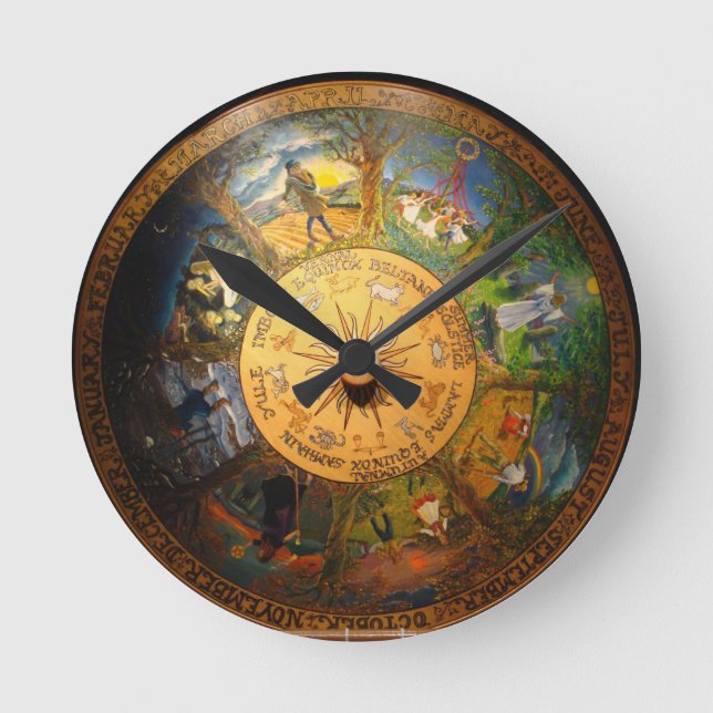 RONDE HORLOGE DU MUR DES SAISONS PAGAN (Recto)