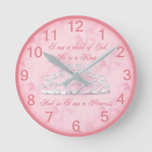 Ronde Horloge du Mur Religieux Princesse