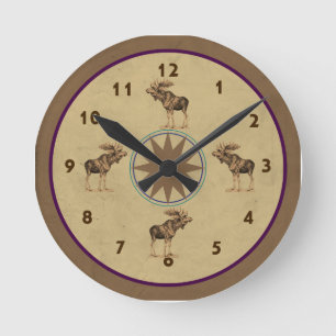 Ronde Horloge du nord d'orignaux
