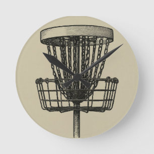 Ronde horloge du panier de golf