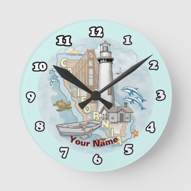 Ronde Horloge du phare de Californie (Recto)