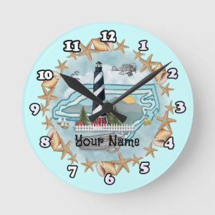Ronde Horloge du phare de Caroline du Nord